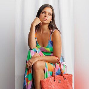 Mara Hoffman Diamond Wrap Dress Extra Small